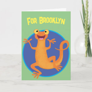 Carte Joli triton orangé joyeux
