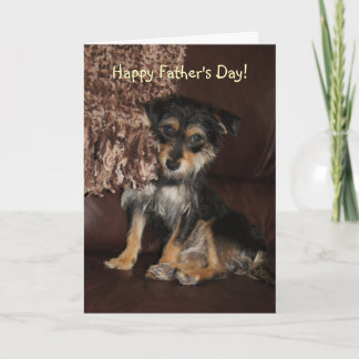 Carte Jolie, adorable Fête des pères de chien
