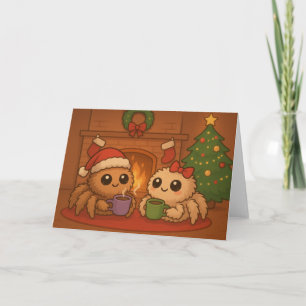 Carte Jolie araignée de Noël