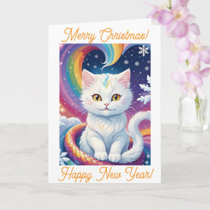 Carte Jolie Blanche Neige Calendrier des chats de Noël 2
