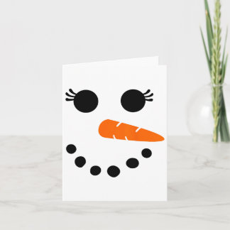 Carte Jolie Chemise Face Snowman Pour Filles Filles Eyel