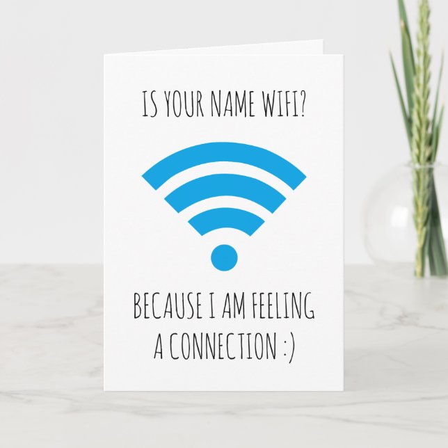 Carte Jolie connexion WiFi, Saint Valentin (Devant)