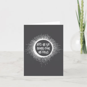 Carte Jolie éclipse de soleil totale Let's