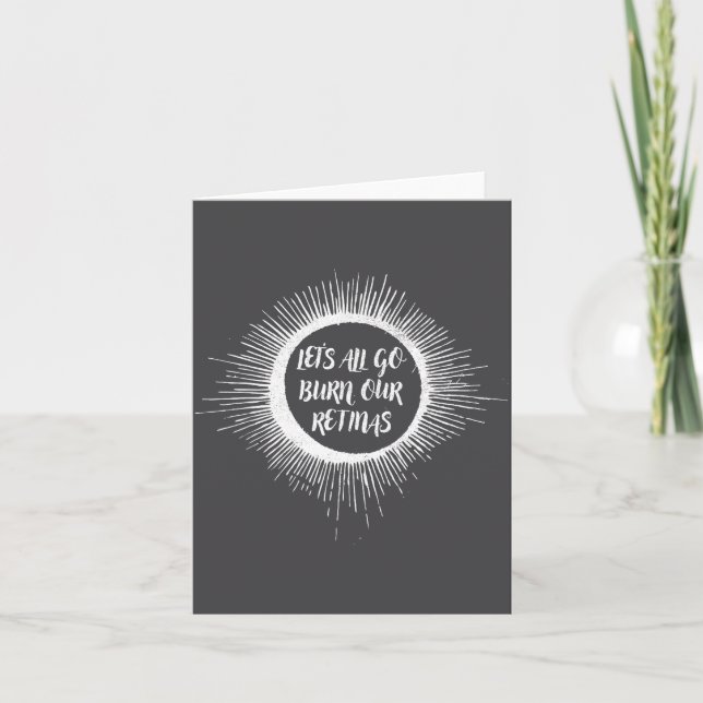 Carte Jolie éclipse de soleil totale Let's (Devant)