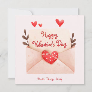 Carte Jolie enveloppe Joyuse Saint Valentin