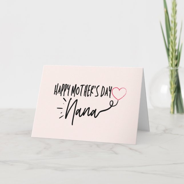 Carte Jolie fête des Mamans coeur (Devant)