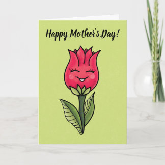 Carte Jolie Fête des Mères Fleur