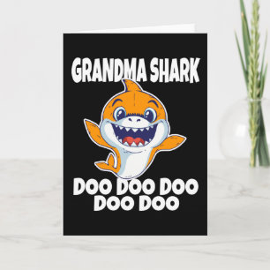 Carte Jolie grand-mère requin Doo Doo Doo