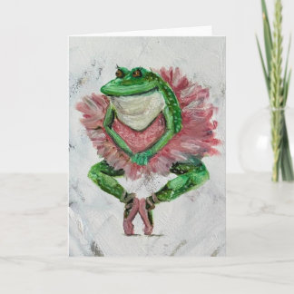 Carte Jolie grenouille