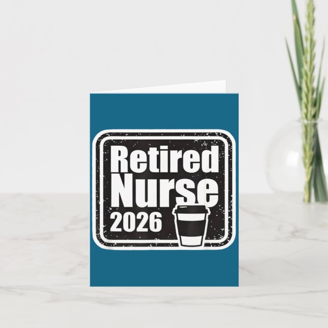 Carte Jolie infirmière retraitée retraite (Devant)