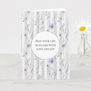 Carte Jolie Lavande Lilac Blanc Flore