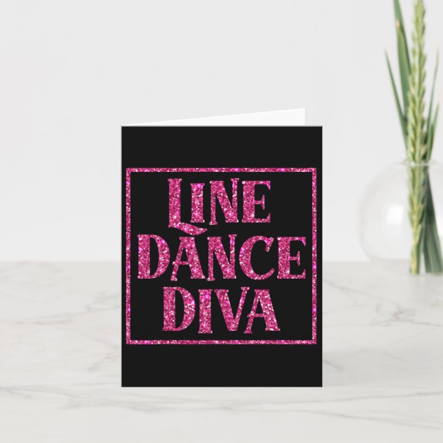 Carte Jolie Ligne Danse Diva Chemise Pour Les Danseurs D (Devant)