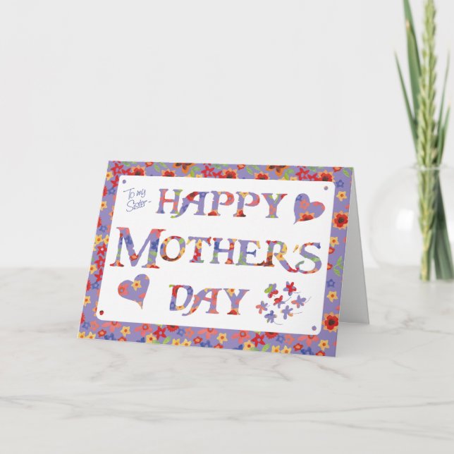 Carte Jolie Mauve Granny Imprimer pour la Fête des Mères (Devant)