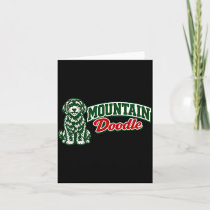 Carte Jolie montagne gribouillis vintage rétro randonnée