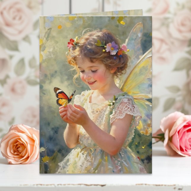 Carte Jolie Petite Fée Joyeux Anniversaire (Créateur téléchargé)