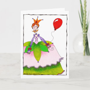 Carte Jolie princesse d'anniversaire pour fille ou entre