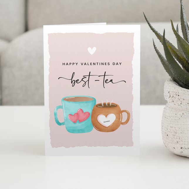 Carte Jolie Saint-Valentin Meilleur-Thé (Créateur téléchargé)