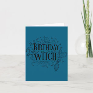 Carte Jolie Sorcière Drôle Anniversaire Sorcières Joyeus