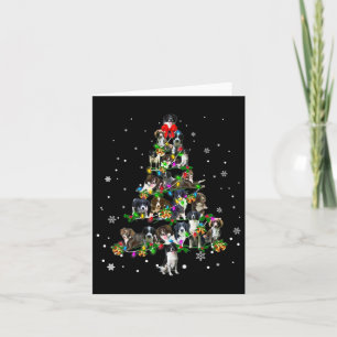 Carte Jolie Sprollie Chien Noël Arbre Décor Cadeau Noël