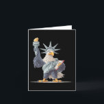 Carte Jolie statue des États-Unis Costume pour vêtements<br><div class="desc">Jolie costume de statue des États-Unis pour les amateurs de vêtements patriotiques</div>