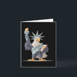 Carte Jolie statue des États-Unis Costume pour vêtements<br><div class="desc">Joli costume de statue des États-Unis pour les amateurs de vêtements patriotiques</div>