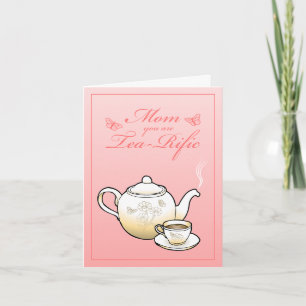 Carte Jolie théière et tasse à thé