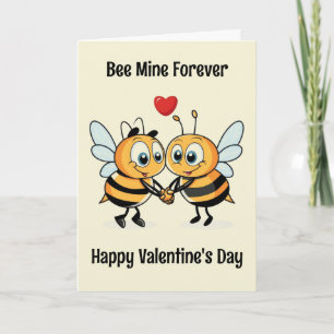 Carte Jolies Abeilles Saint-Valentin
