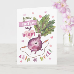 Carte Jolies Betteraves de la Saint-Valentin - Mon cœur