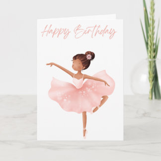 Carte Jolies & Élégantes Jeunes Ballerines