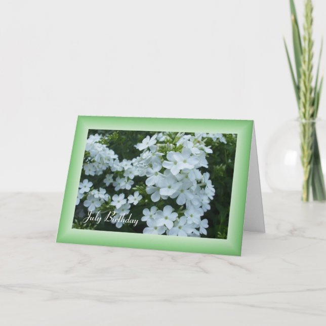 Carte Jolies fleurs blanches (Devant)