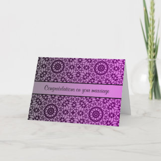 Carte Jolis congrats de mariage de gradient de
