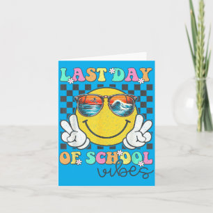 Carte Jolis Derniers Jours D'école Vibes Filles Enfants
