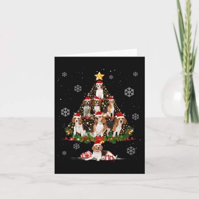 Carte Jolis éclairages de sapin de Noël pour amateurs de (Devant)