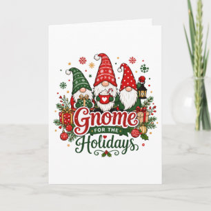 Carte Jolis nains de Noël pour les fêtes
