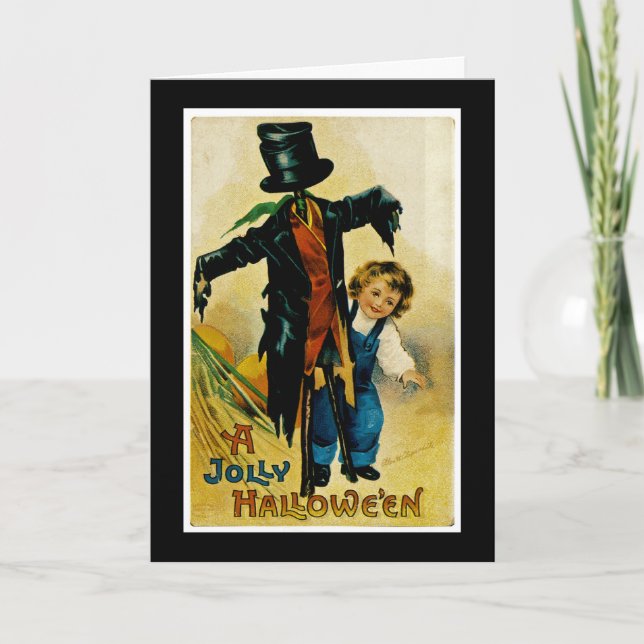 Carte Jolly Halloween Scarecrow (Devant)