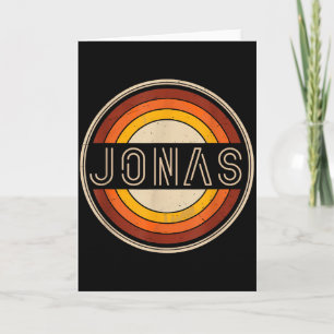 Carte Jonas Vintage Design Jonas Prénom Premier Nom