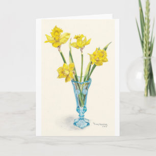 Carte Jonquilles pour le printemps