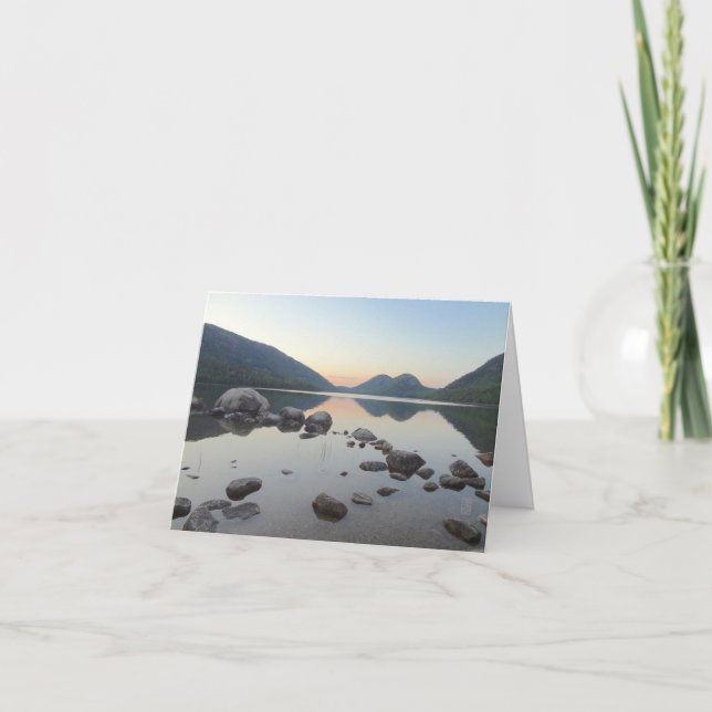 Carte Jordon Pond/"Les bulles" Salutation blanche (Devant)