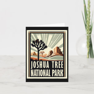 Carte Joshua Tree National Park Vintage Randonnée Campin