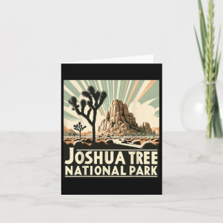 Carte Joshua Tree National Park Vintage Randonnée Campin