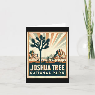 Carte Joshua Tree National Park Vintage Randonnée Campin