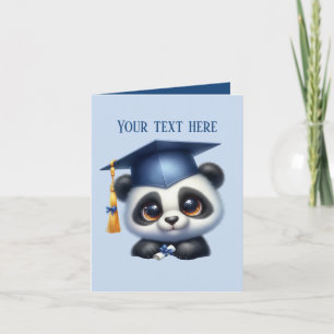 Carte Jote Graduation ajouter message panda ours