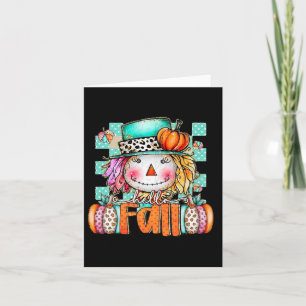 Carte Jote Scarecrow Citrouille Thanksgiving Halloween H