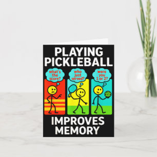 Carte Jouer au pickleball améliore la mémoire - joueur d