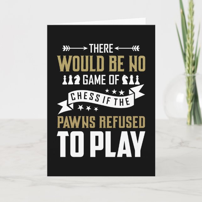 Carte Jouer aux échecs (Devant)