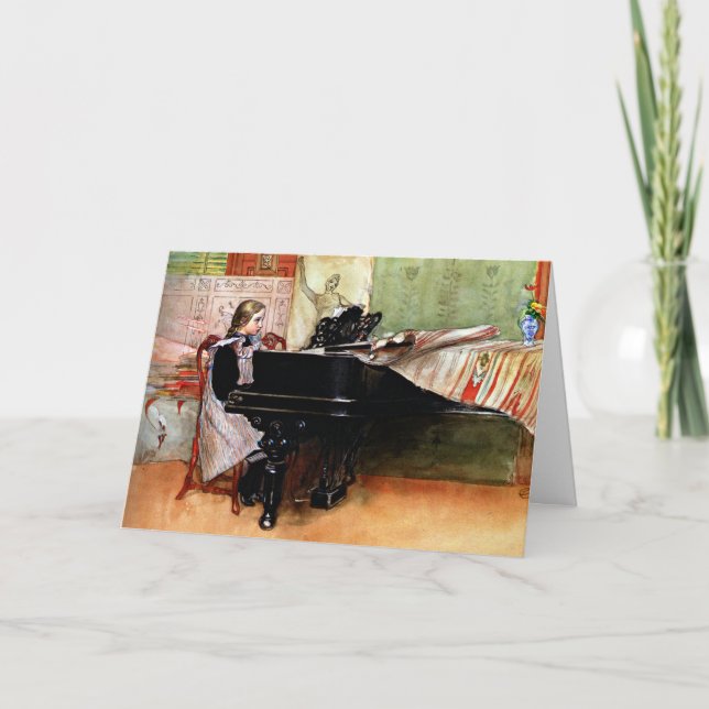 Carte Jouer aux échelles, tableau de Carl Larsson (Devant)