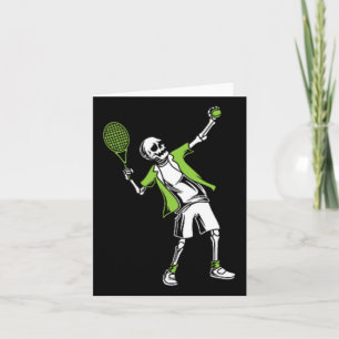 Carte Jouer Tennis Costume Halloween Drôle Skull Skele