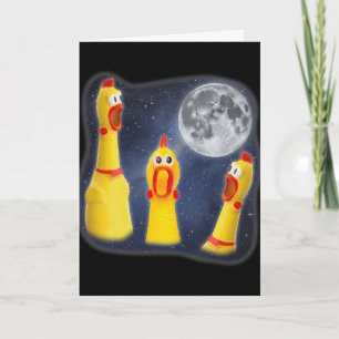 Carte Jouet Lune de poulet en caoutchouc 3 Hurlement à l