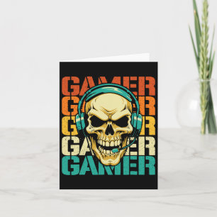 Carte Joueur - Amoureux de jeux rétro Skull Gaming Conso
