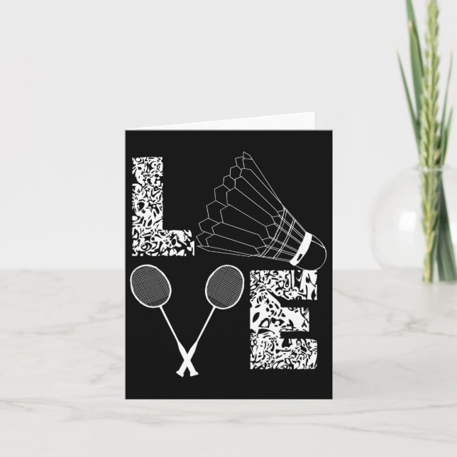 Carte Joueur Badminton Badminton Lover Shuttle (Devant)